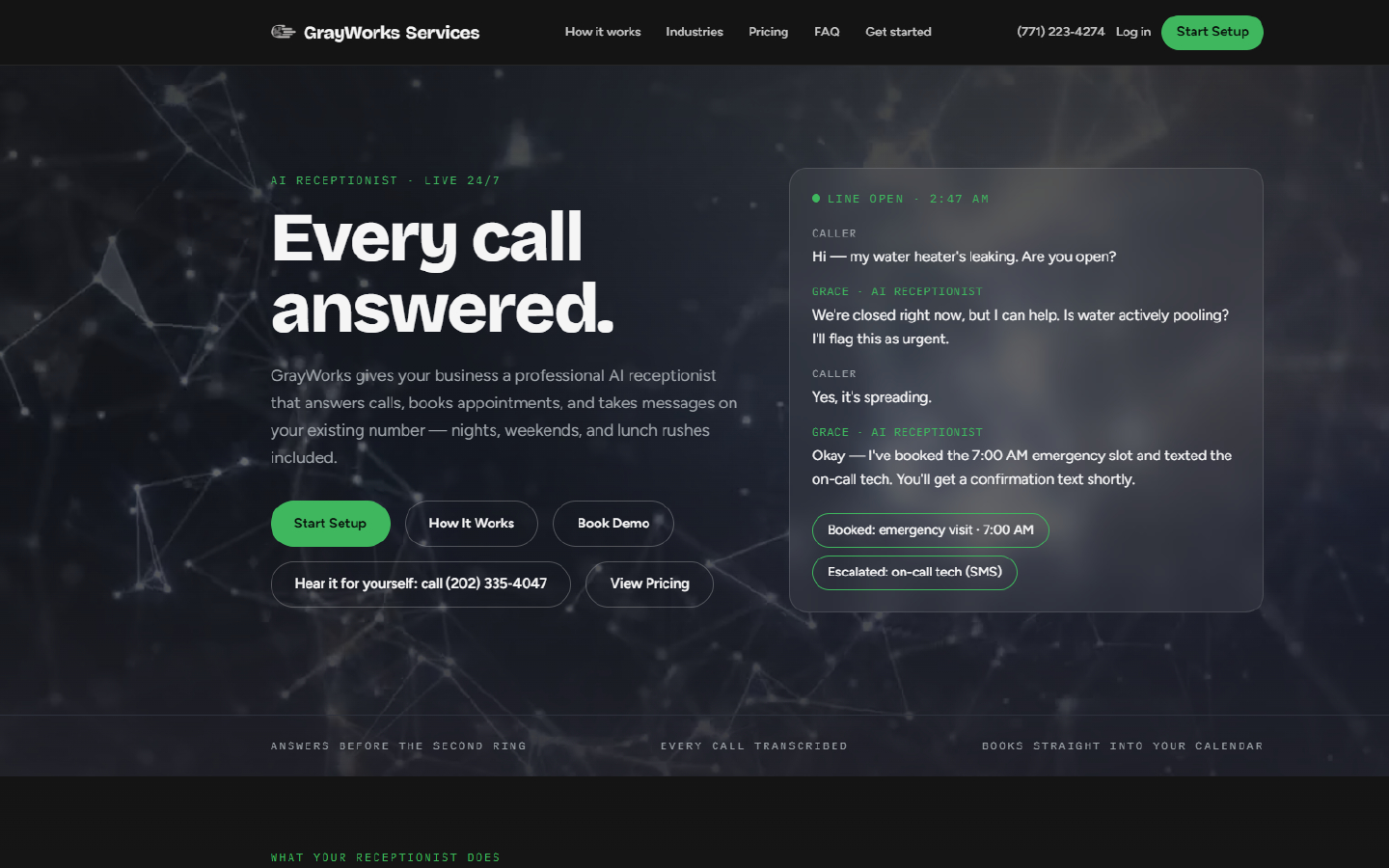 GrayWorks AI Receptionist