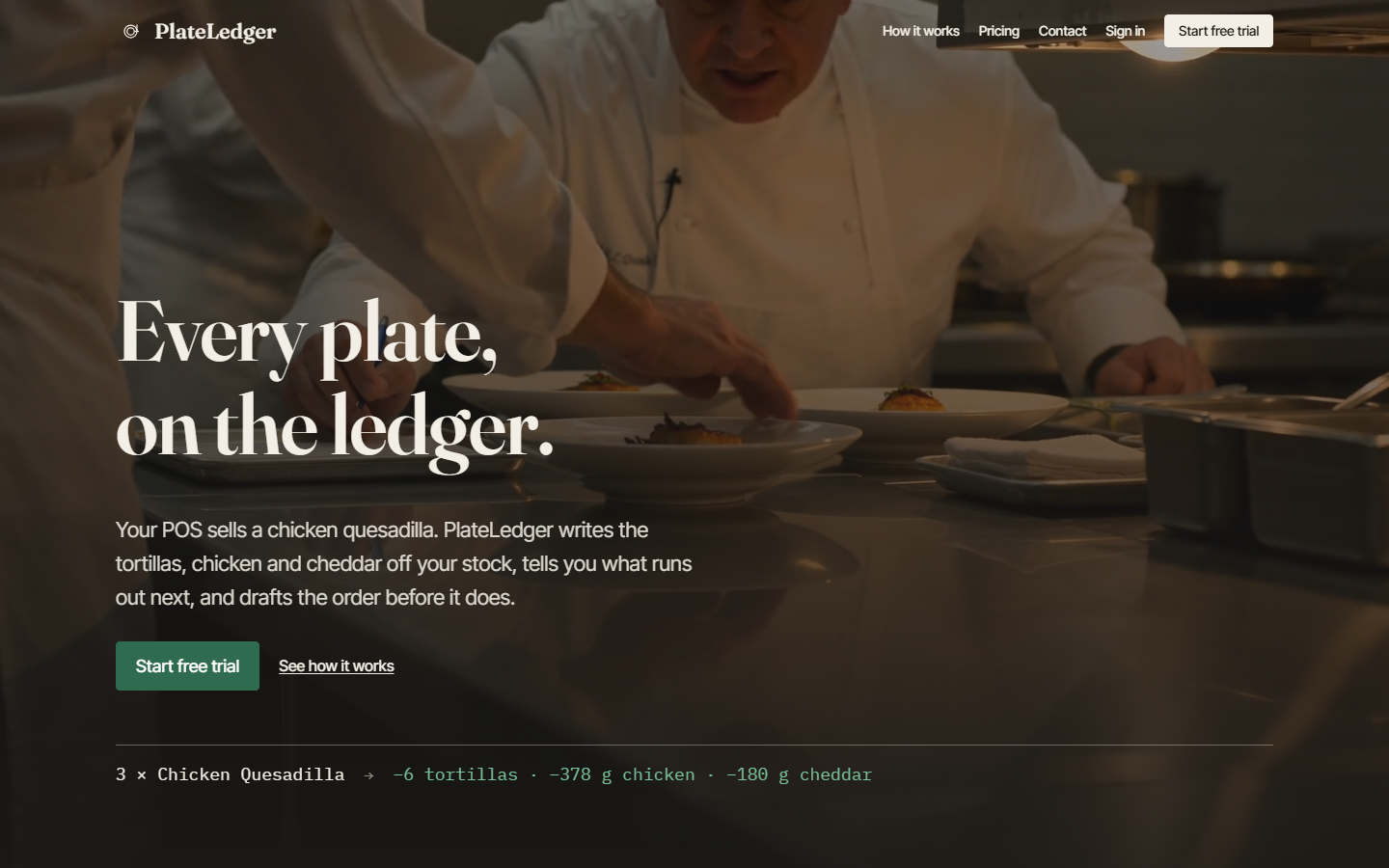 PlateLedger